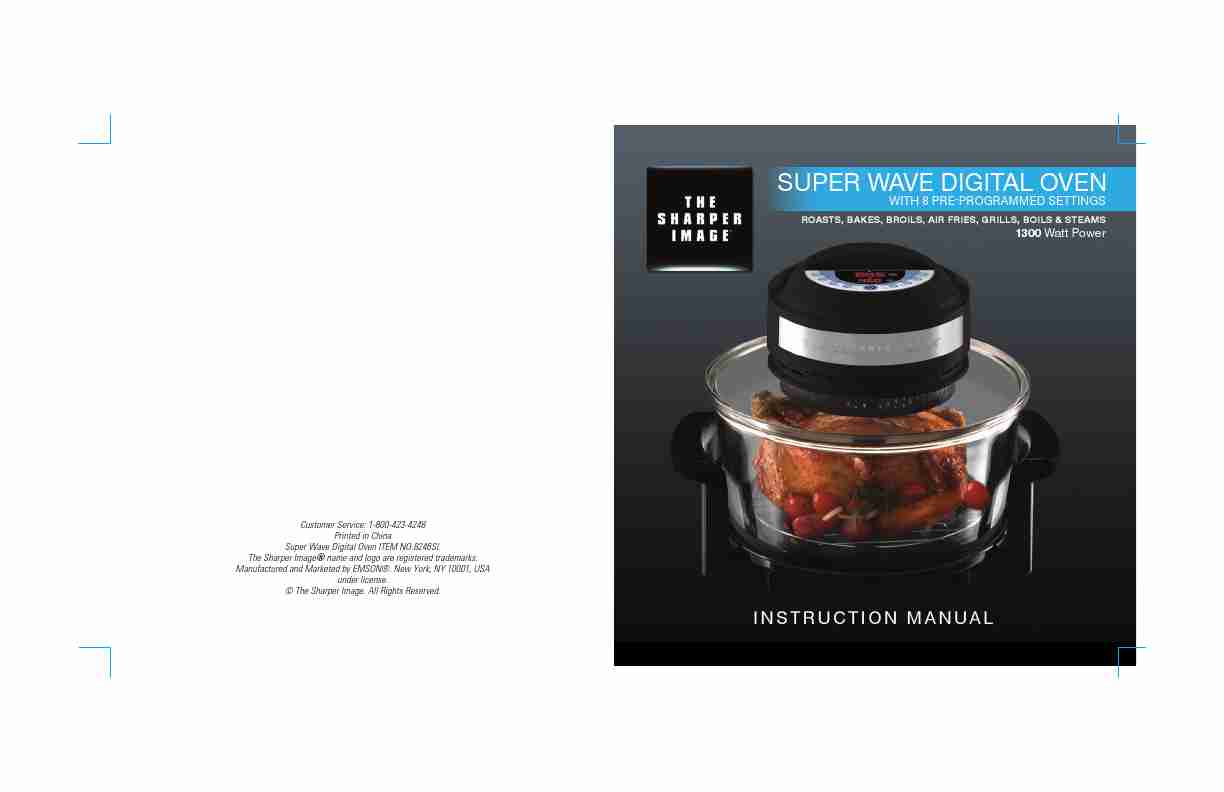 Sharper Image Convection Oven Manual-page_pdf